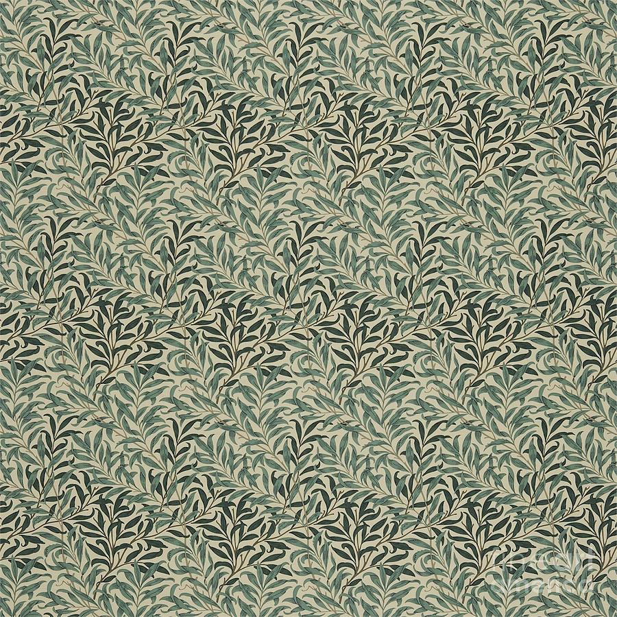 William Morris Willow Bough Cream Green Painting By William Morris - Pixels