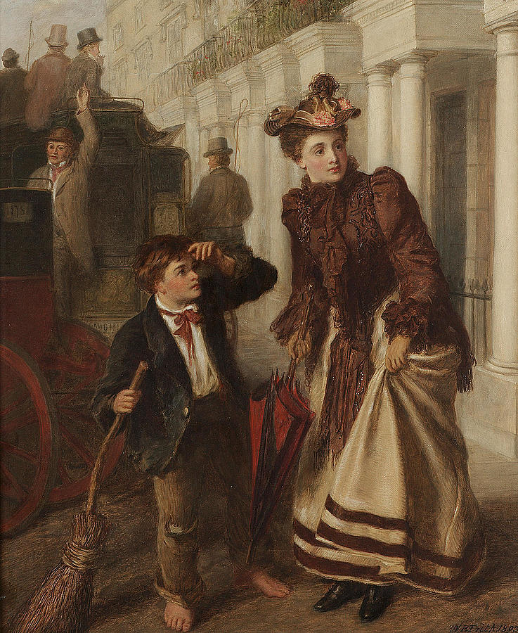 William Powell Frith Ra British 1819 1909 The Crossing Sweeper Painting