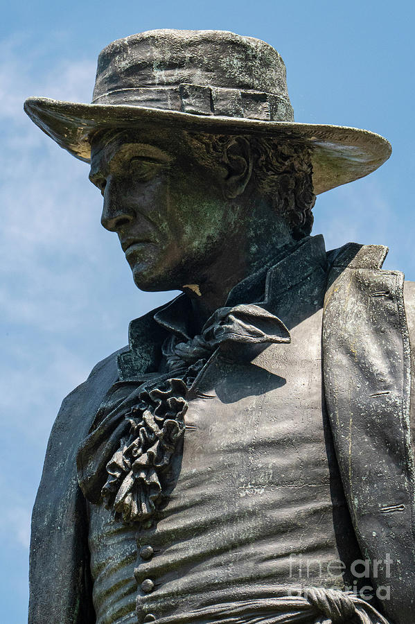 Boston Photograph - William Prescott Statue at Bunker Hill by Bob Phillips