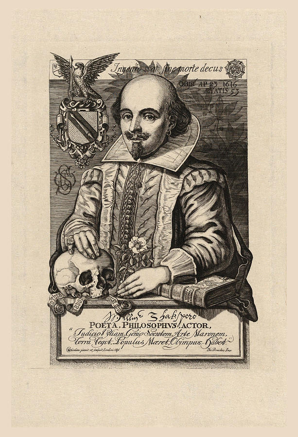 William Shakespeare  Drawing by Charles William Sherborn