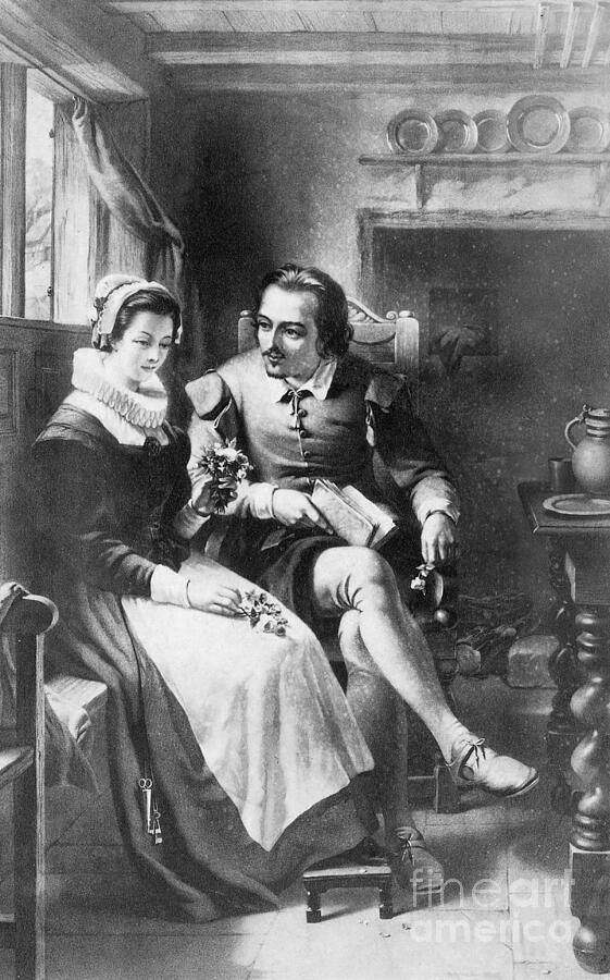 Britain Photograph - William Shakespeare Courting Anne Hathaway by Science Source Britain Photograph - William Shakespeare Courting Anne Hathaway by Science Source
