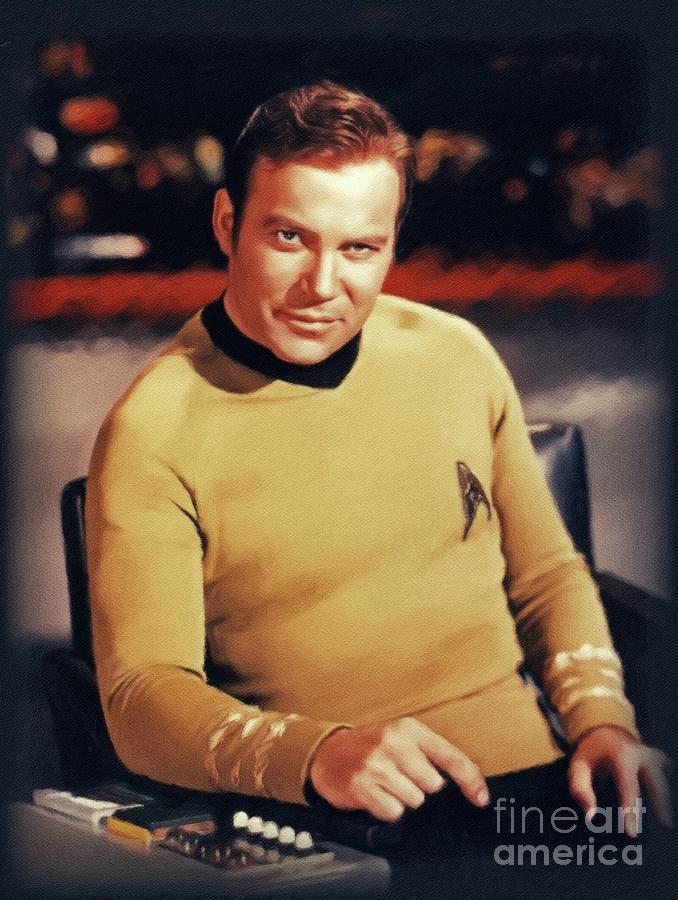 William Shatner, TV Legend Painting by Esoterica Art Agency