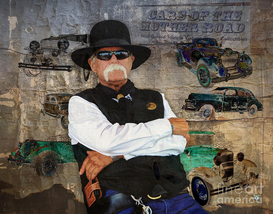 Williams Car Cowboy 2 Digital Art by Deb Nakano