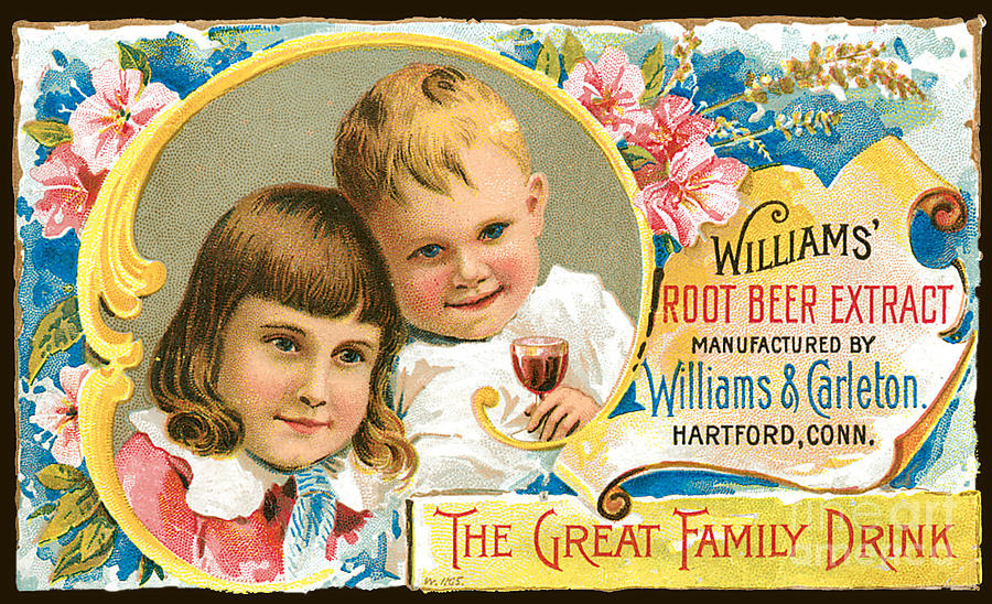 Williams Root Beer Advertisement Painting