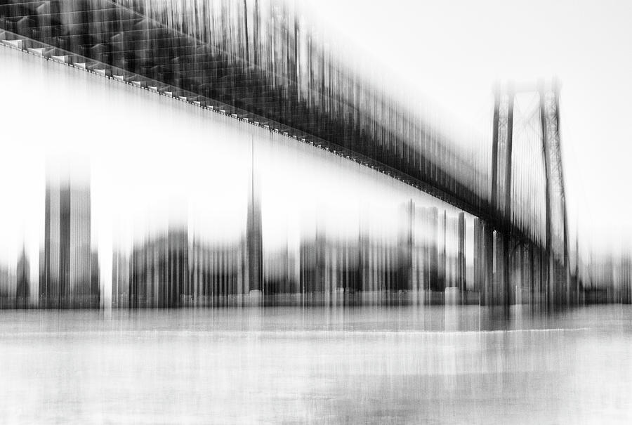 Abstract Photograph - Williamsburg Bridge ICM by Cate Franklyn