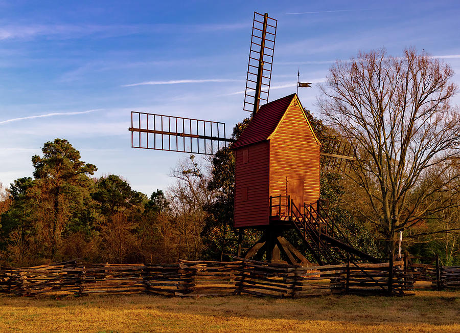 Williamsburg Windmill Photograph by Norma Brandsberg