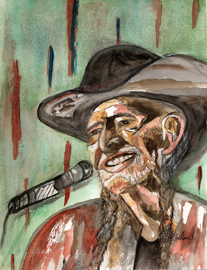 Good old Willie Nelson Painting by Genevieve Holland