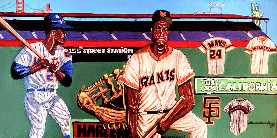 Willie Mays Painting by Duane Corey