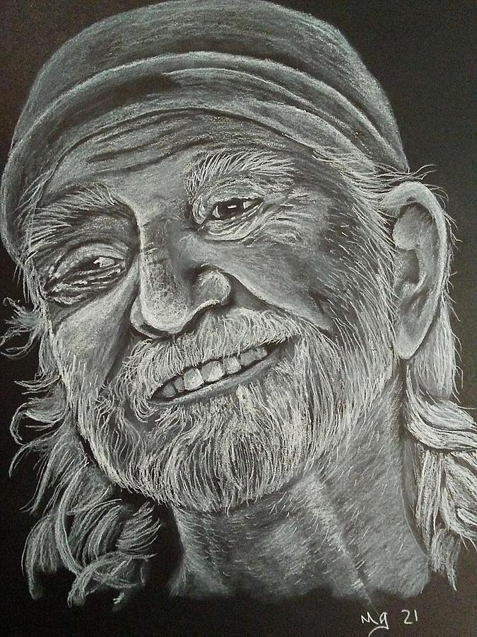 Willie Nelson Drawing by Mindy Gibbs