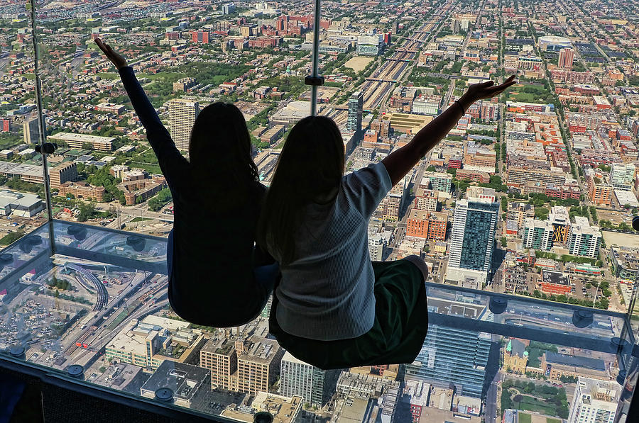 Willis Tower Ledge - Chicago Photograph by Allen Beatty