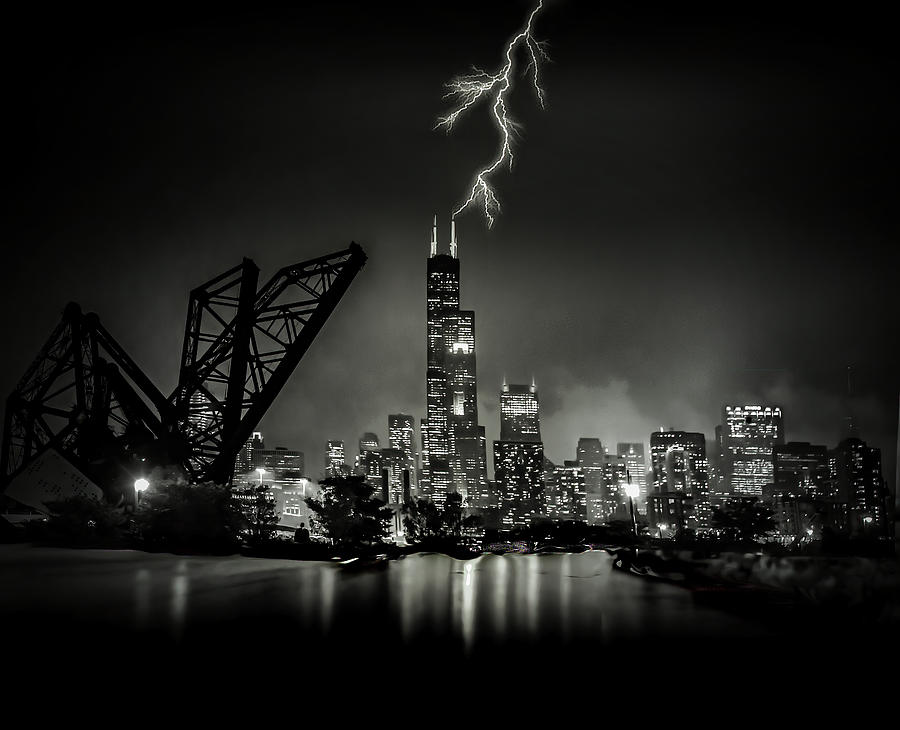 Willis Tower Struck Photograph by Jim Signorelli