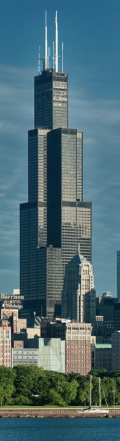 Willis Tower Vertical Pano Photograph