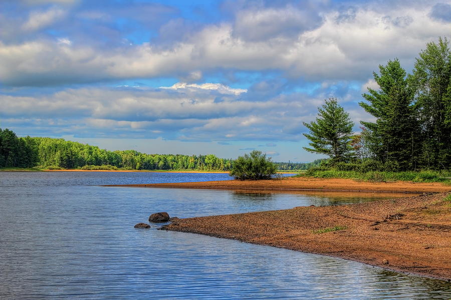 Willow Flowage Summer Clouds Photograph by Dale Kauzlaric