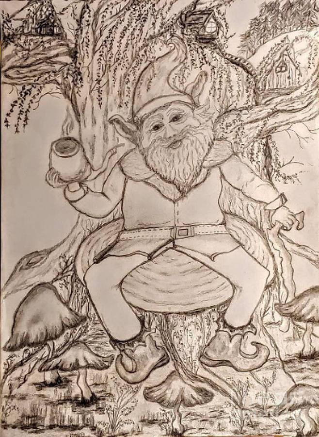 Willow Lee Gnome Drawing