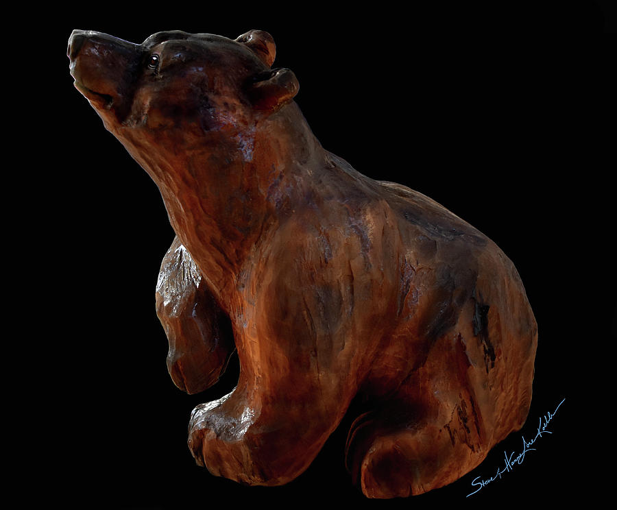 Bear Sculpture - Willow Tree Bear Carving by Hanne Lore Koehler