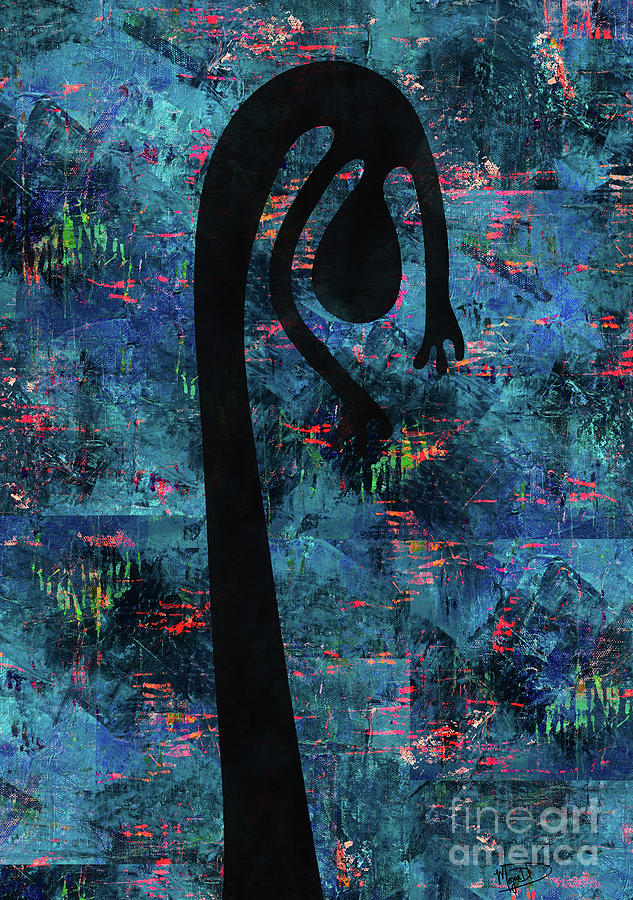 Willow Woman Abstract Digital Art by Megan Dirsa-DuBois