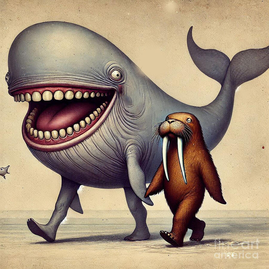 Willy and Wally Digital Art by Steve Mitchell Willy and Wally Digital Art by Steve Mitchell