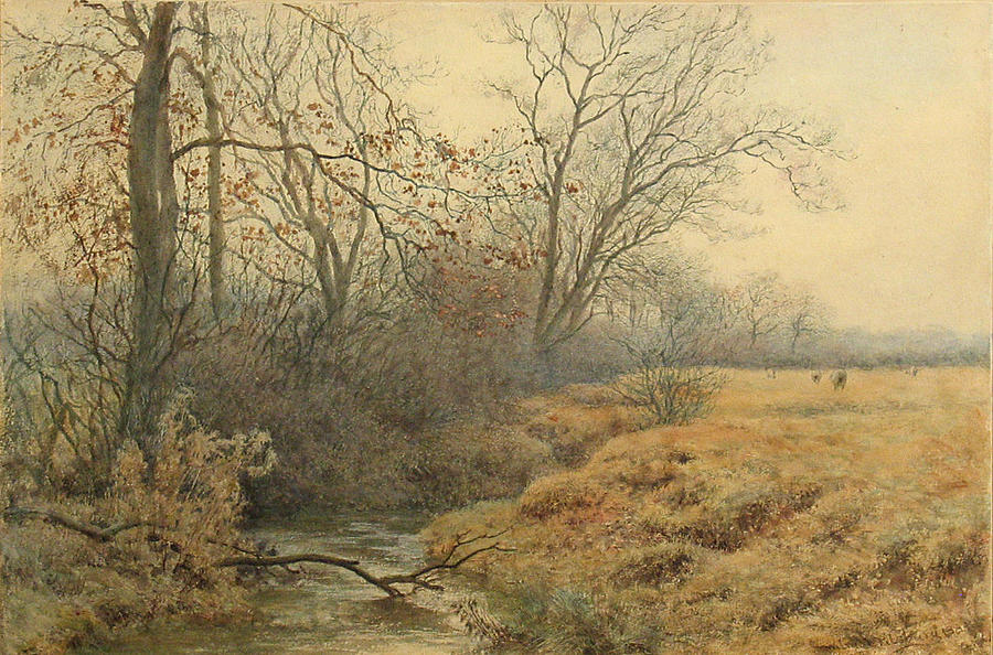 Wilmot Pilsbury Rws British 1840 1908 Winter Sight Painting