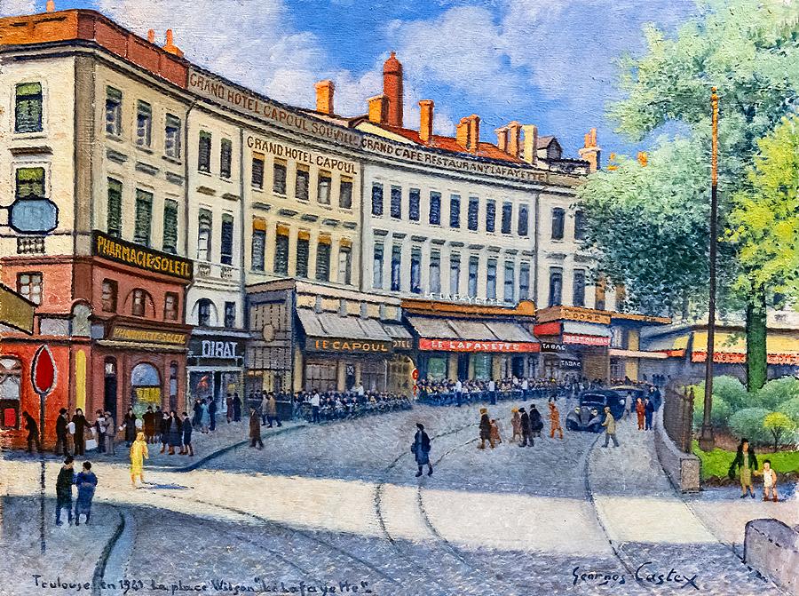 Wilson Square - Le Lafayette In Toulouse Painting by Mountain Dreams ...