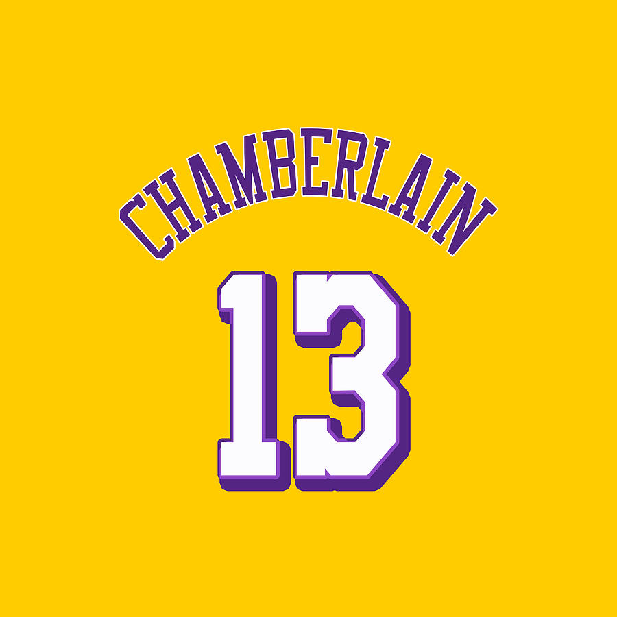 Los Angeles Digital Art - Wilt Chamberlain by Positive Images