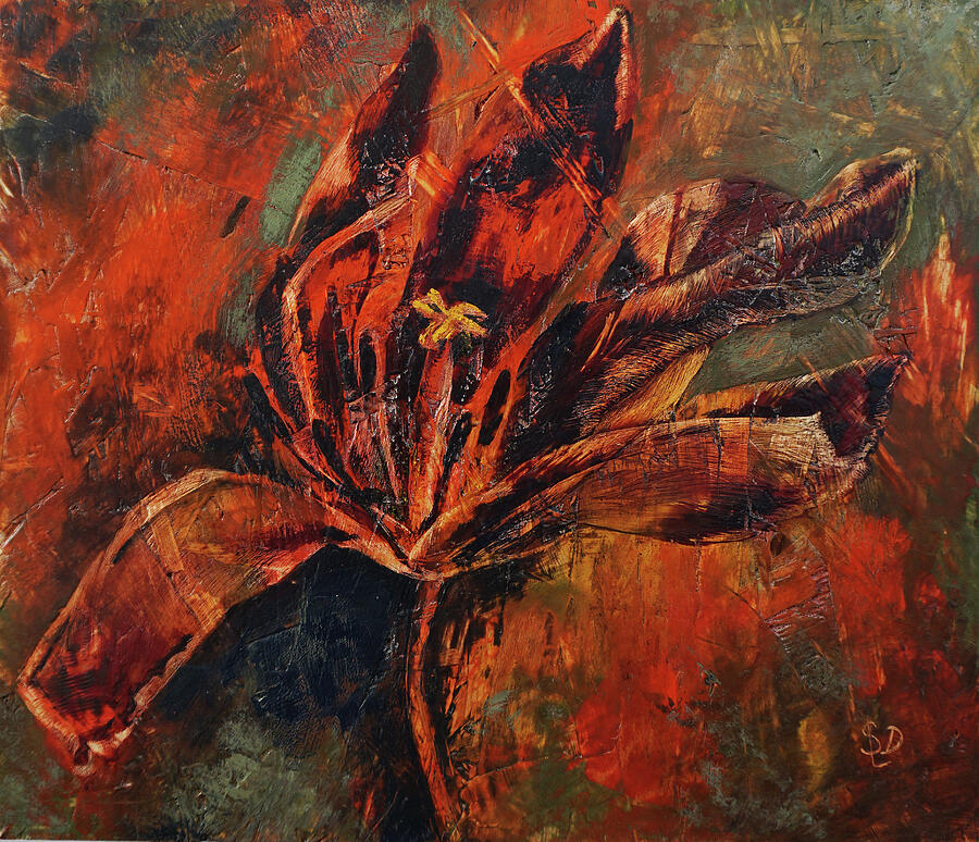Abstract Painting - Wilting by Dora Stork