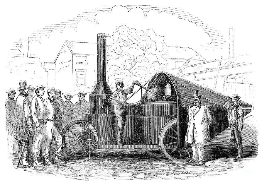 Winans Steam Gun, 1861 Drawing by Granger