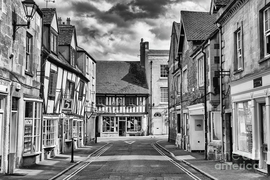 Winchcombe Cotswolds Monochrome Photograph by Tim Gainey
