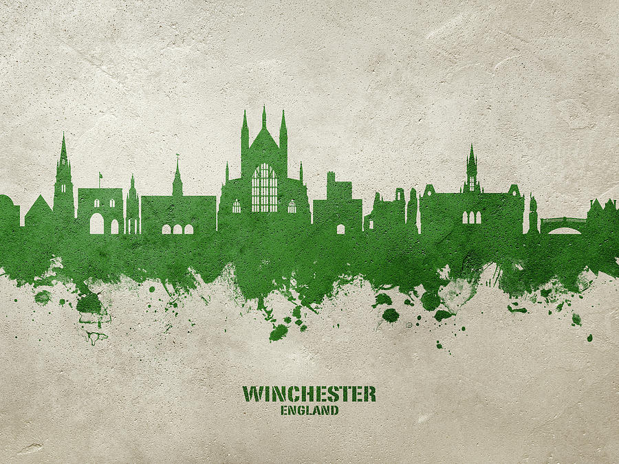 Winchester England Skyline #83 Digital Art by Michael Tompsett
