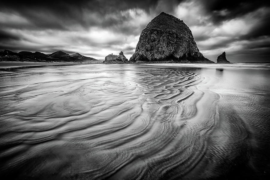Nature Photograph - Wind and Water in Black and White by Rick Berk
