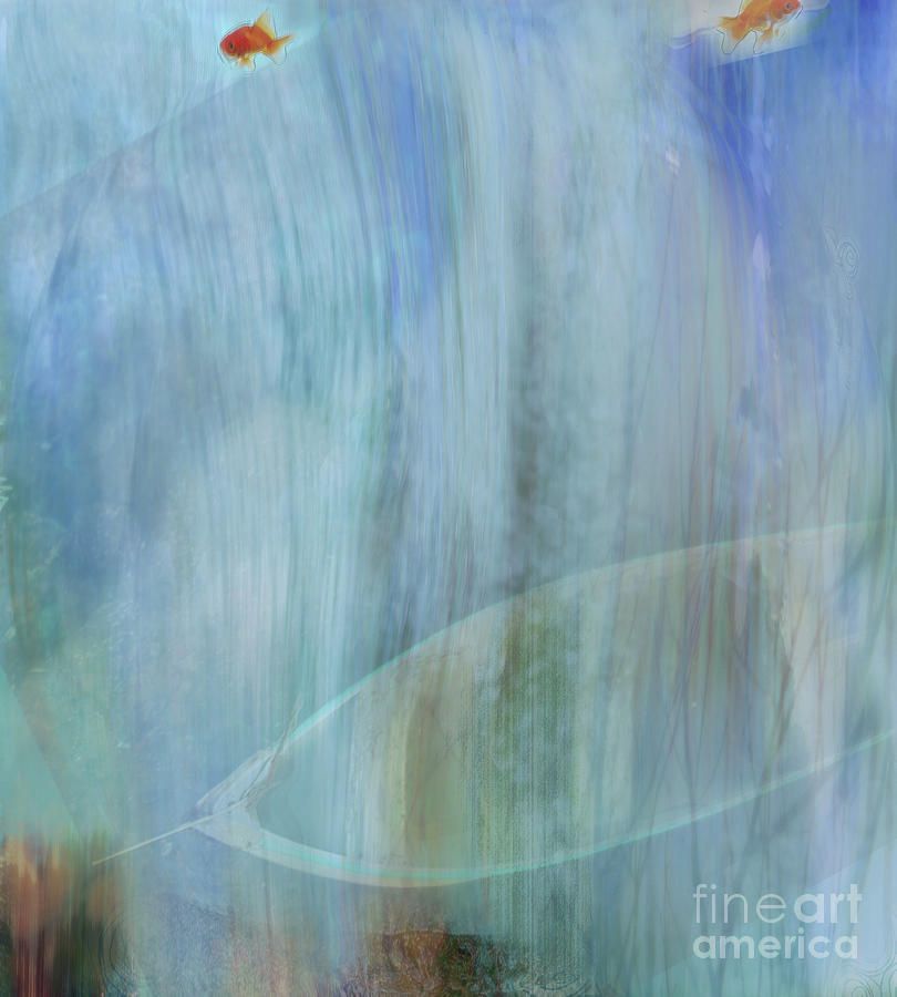 Wind and Water No. 4  Beneath the Goldies Digital Art by Zsanan Studio