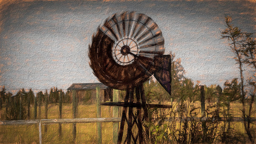 Wind Fan Digital Art by Bill Posner