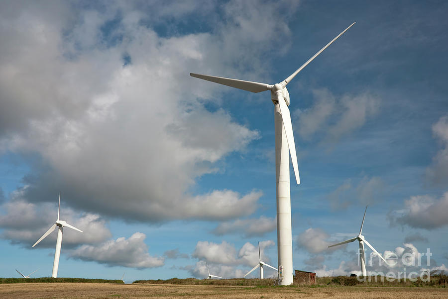 Wind Farm Cornwall Uk Photograph