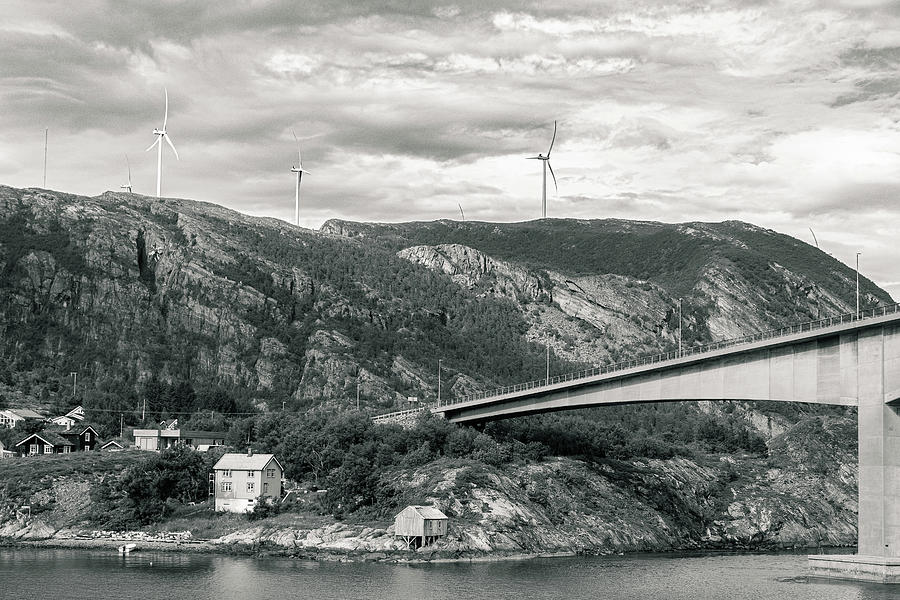 Wind Farm Over the Strait Photograph by Rich Isaacman