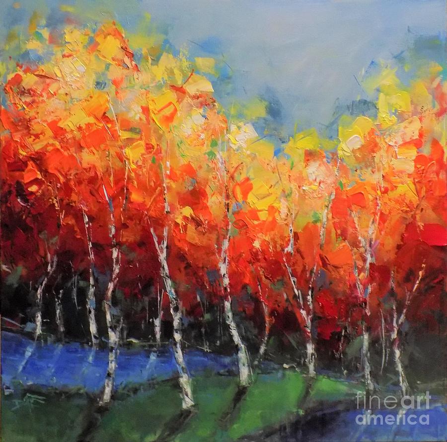 Wind in the Trees Painting by Dan Campbell