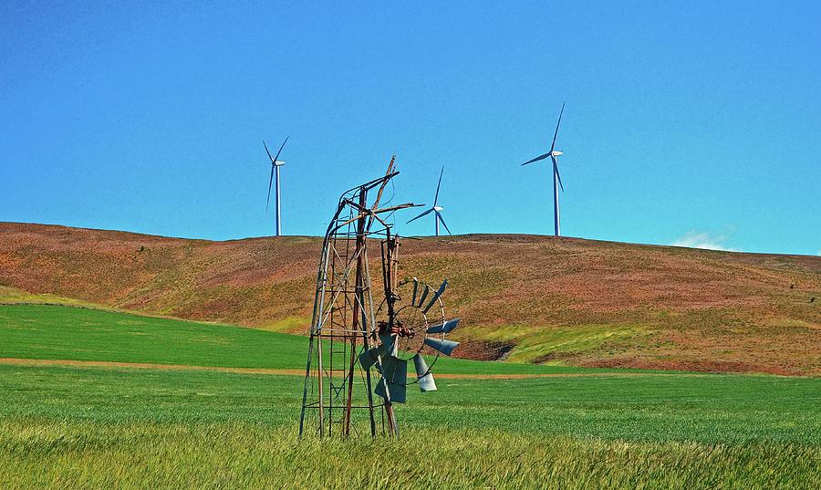 Wind Mills Its Still Good Idea  Digital Art by Fred Loring