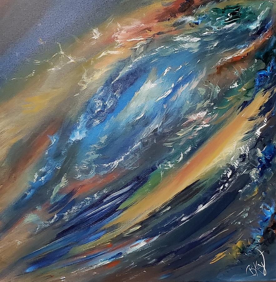 Wind n Waves obeyed Him Painting by Brenda Kay Deyo