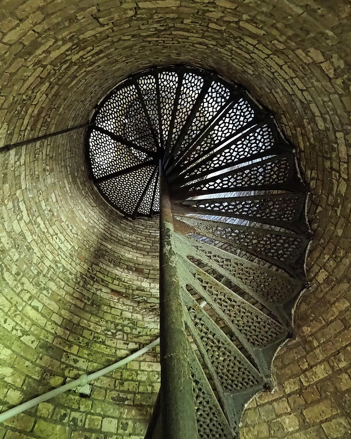 Wind Point Lighthouse Stairs Photograph by Scott Olsen
