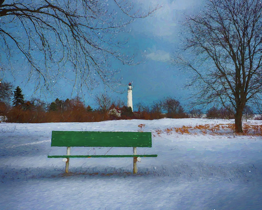 Wind Point Lighthouse Winter II Photograph by Scott Olsen