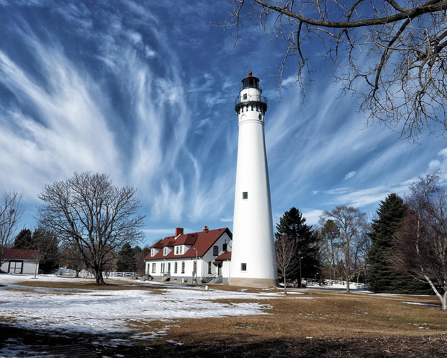 Wind Point Lighthouse Winter Photograph by Scott Olsen