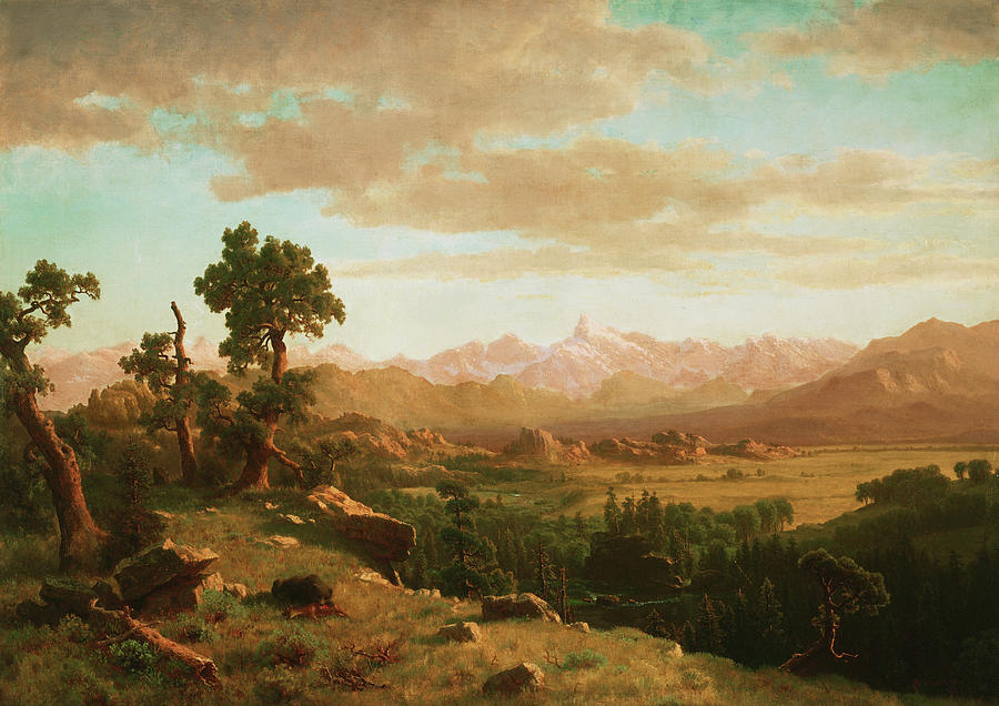 Wind River Country, 1860 Painting by Albert Bierstadt