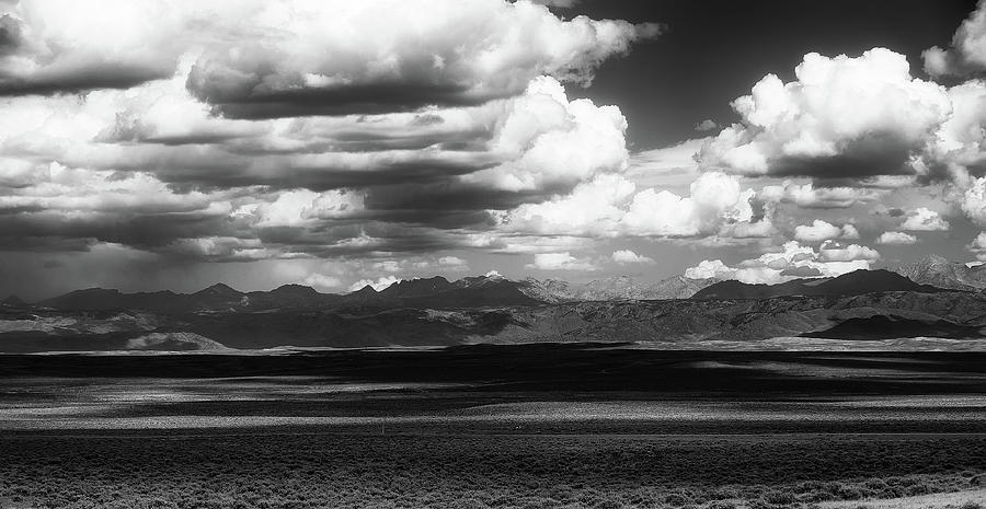 Wind River Range, black and white Photograph by Doug Wittrock