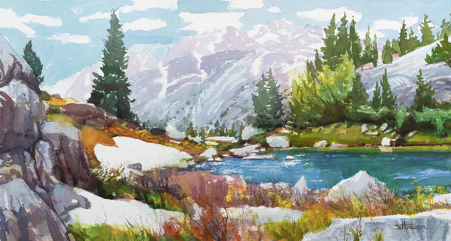 Wind River Wilderness Painting by Steve Henderson