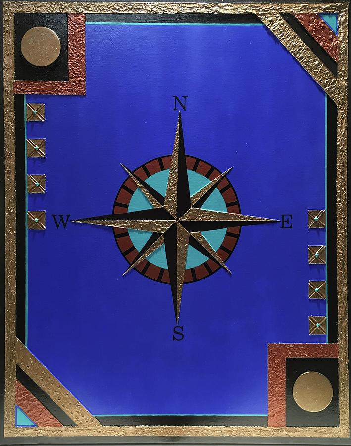 Nautical Painting - Wind Rose by Jay Strong Nautical Painting - Wind Rose by Jay Strong