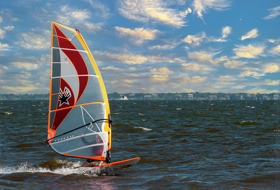 Wind Sailing Photograph by Cathy Kovarik