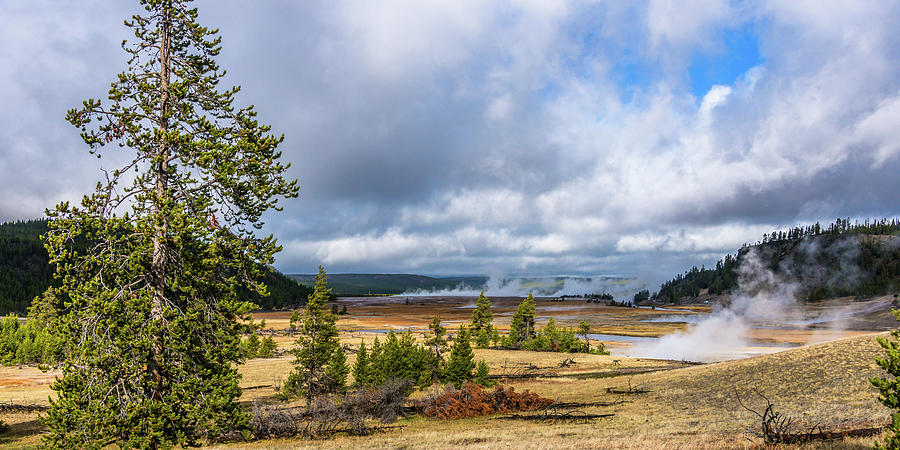 Wind Storm At Midway Geyser Basin Photograph by Yeates Photography