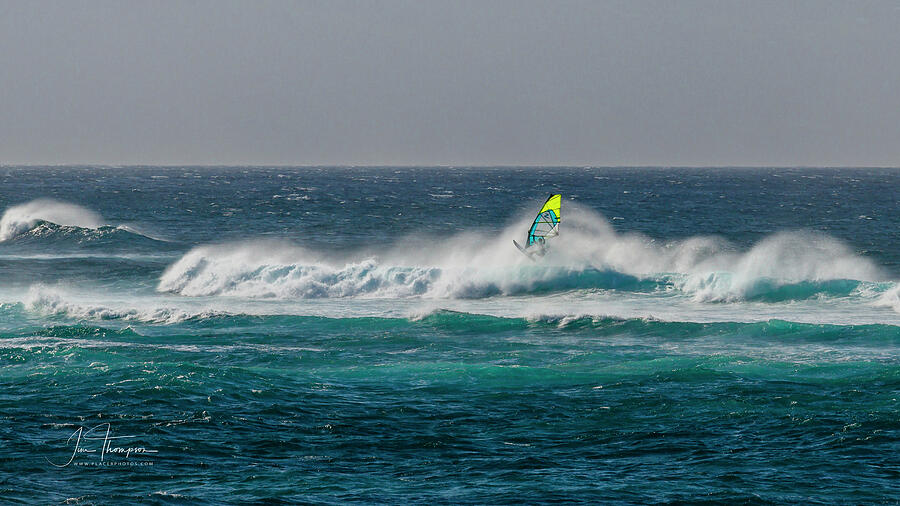 Hawaii Photograph - Wind Surfer by Jim Thompson Hawaii Photograph - Wind Surfer by Jim Thompson