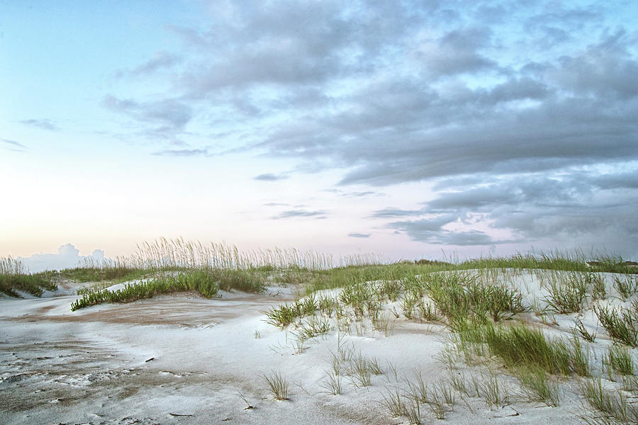 Wind Swept Sand Dunes - Emerald Isle NC Photograph by Bob Decker