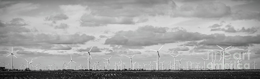 Wind Turbines 4 #blackwhite Photograph by Andrea Anderegg
