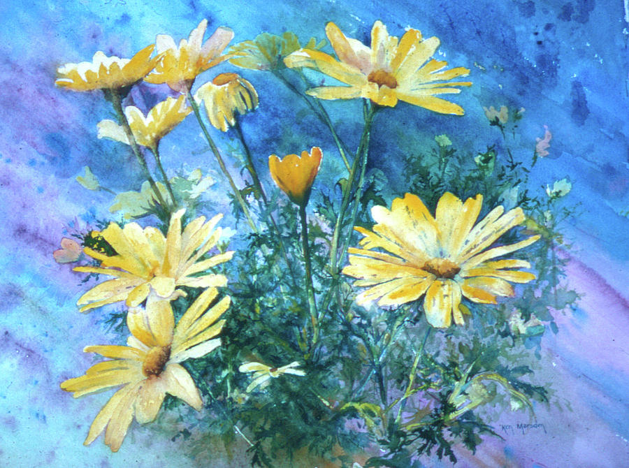 Windblown Painting by Ken Marsden