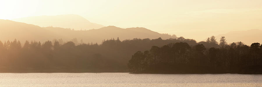 Windermere lake sunset lake district Photograph by Sonny Ryse